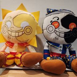 Five Nights At Freddy's Security Breach Funko Plushie Moon And Sun Set Of 2