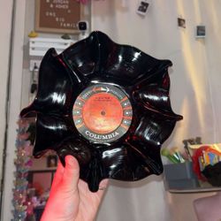 Vinyl record bowl