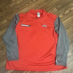 Russell Athletic Men’s UNLV Rebels 1/4 Zip PullOver Size 2XL