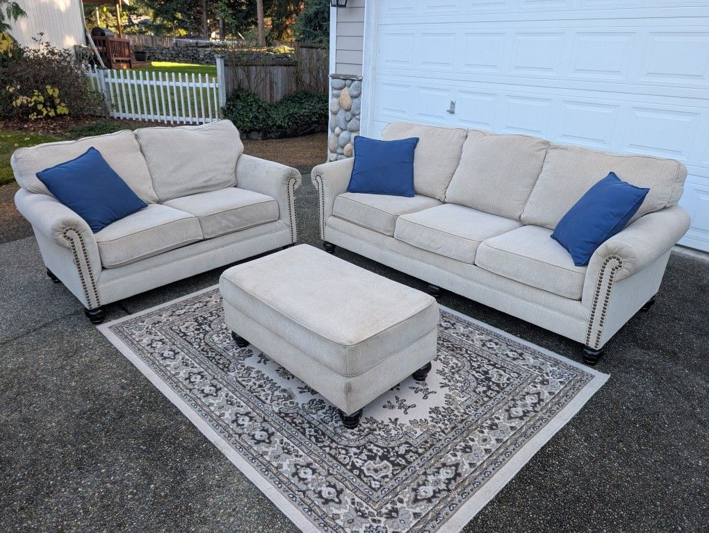 Sofa Loveseat And Ottoman Delivery Available 🚚