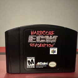 ECW: Hardcore Revolution (Nintendo 64, 2000) N64 Tested Works Authentic