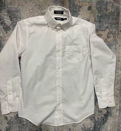 IZOD White Button-Down Dress Shirt- 10