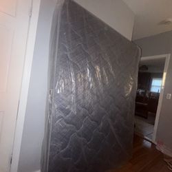 Free Queen size Mattress And box spring and table with 2 Chairs
