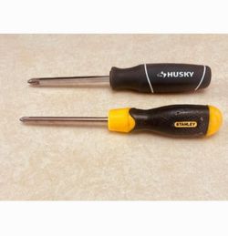 Husky and Stanley Phillips Screwdrivers Set of 2