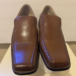Stacy Adams DANTON Mens Cognac 24363-221 Slip On Dress Shoes Square Toe Size 11M