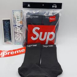Sup x Hanes Crew Socks
