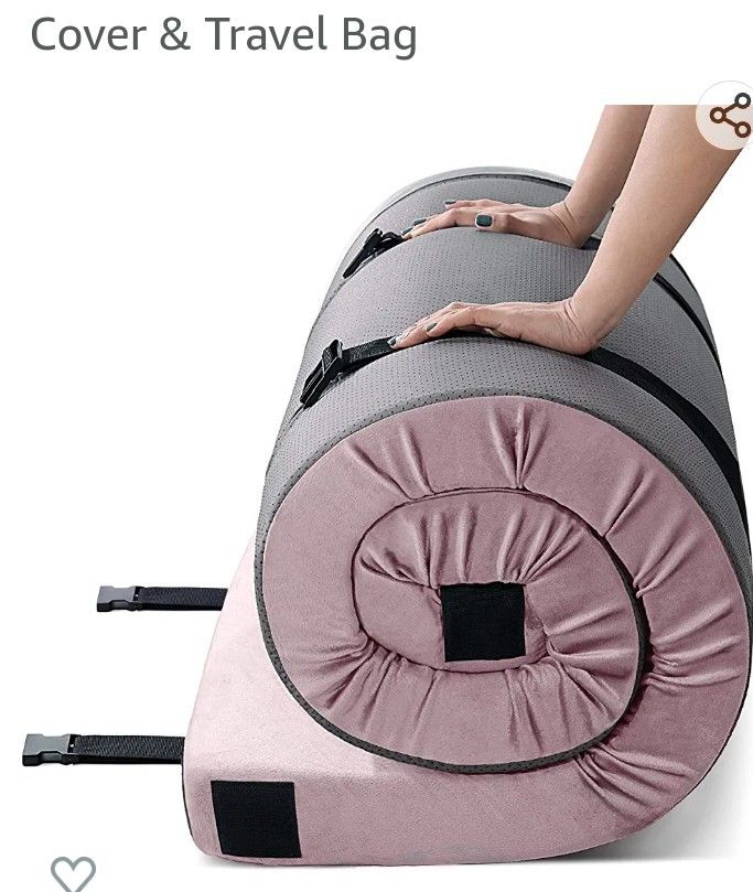 KingChii CertiPUR-US Memory Foam Camping Mattress, Portable Roll Up Travel Car Camping Mattress Sleeping Pad & Floor Mattress

