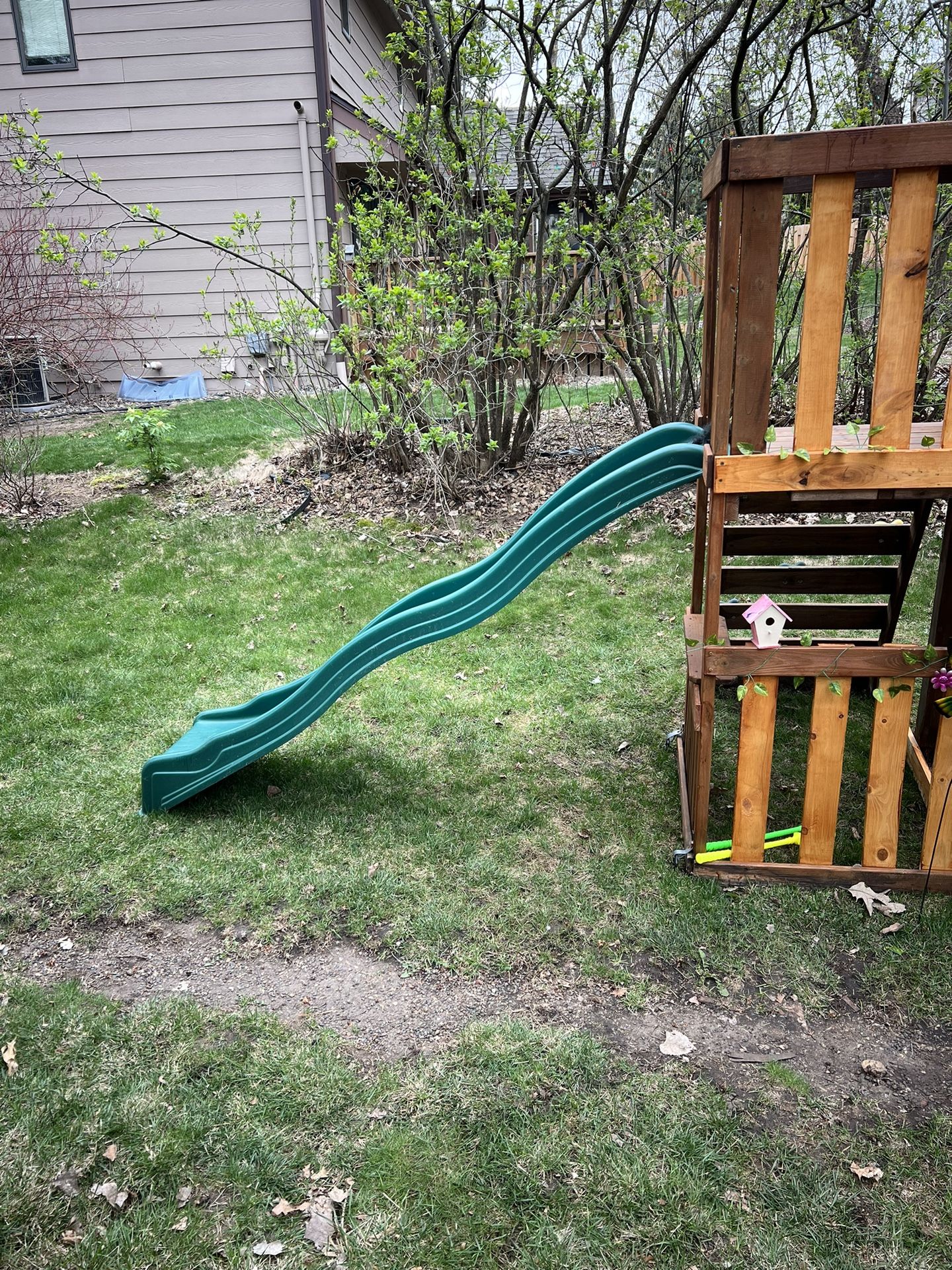 Green Slide For Swing Set