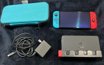 Like New Nintendo Switch OLED Model w/ Case & Joy-Con Charging Dock
