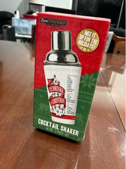 Cocktail Shaker 16 oz 3-piece set (Christmas)