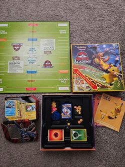 Pokeman Cards and Game Board