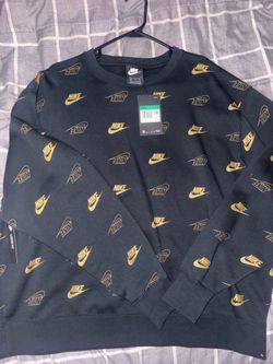 Nike Women’s Logo Sweater black gold size XL
