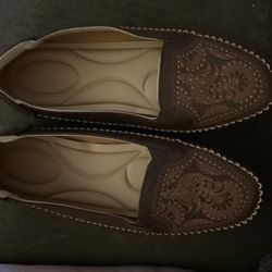 Women’s Brown PU Leather Shoes