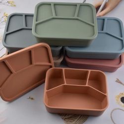 New Silicone Bento Lunch Boxes 