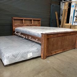 New Full Bed With Pullout Mattress 