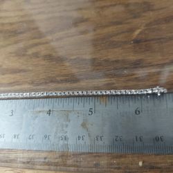 18k 4.9g 3carat 6" Diamond Tennis Bracelet 