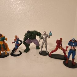THE AVENGERS MINI FIGURES, HULK, CAPTAIN AMERICA