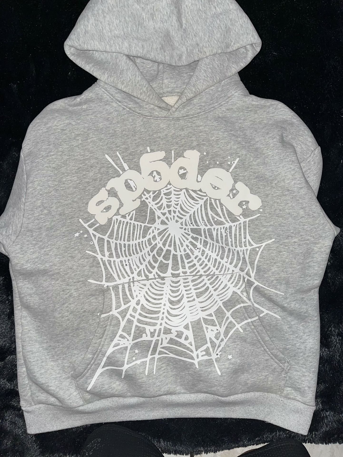 Gray OG Web Sp5der Hoodie