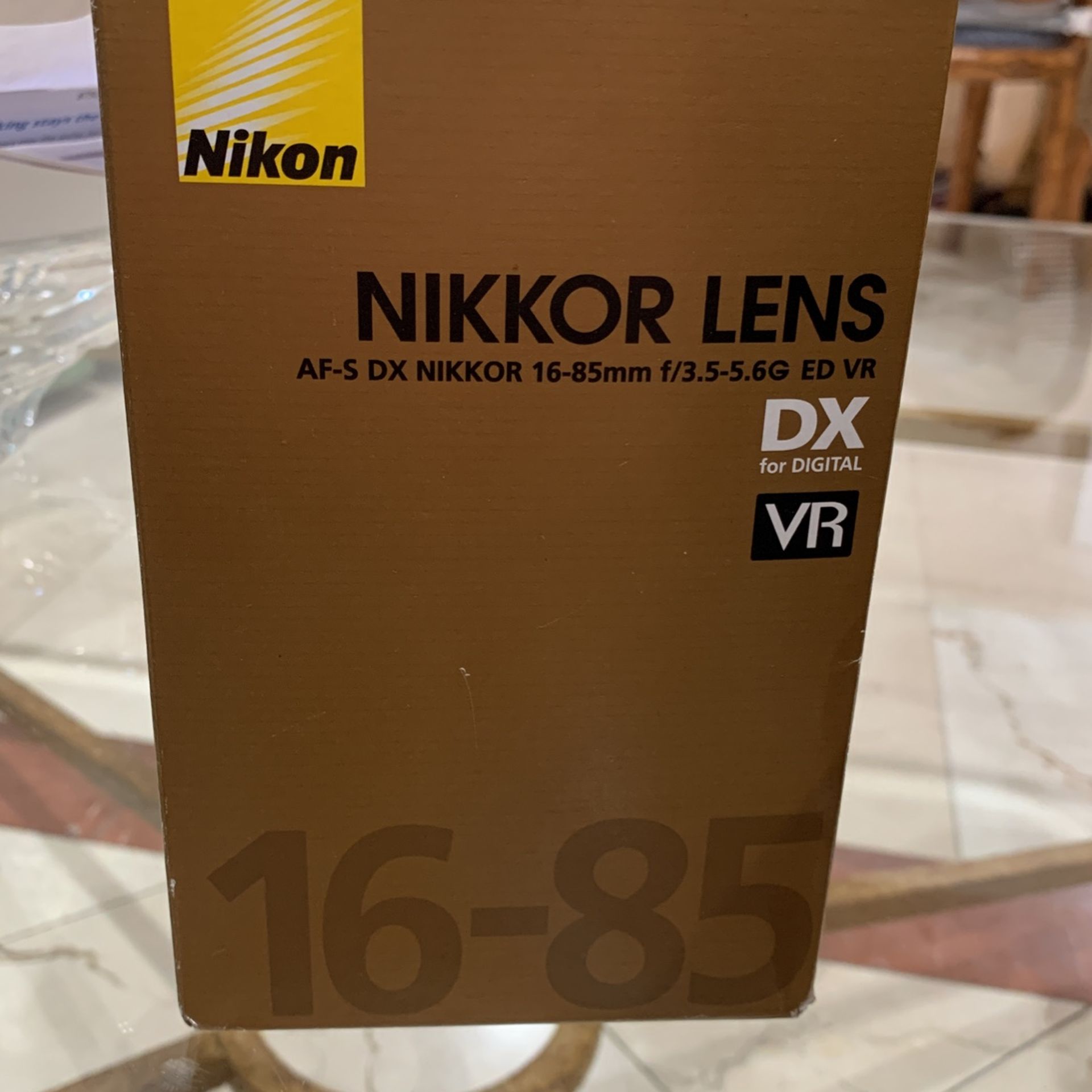 Nikkor Lens 16-85mm F/3.5-5.6G ED VR