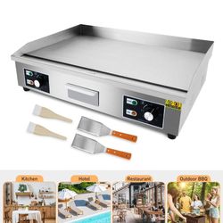 Garvee 29 Inch Commercial Electric Griddle Flat Top Grill Stainless Steel Teppanyaki Grill     84 $130