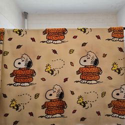 Never Used Peanuts Sweater wheather Snoopy Throw Blanket 60" x 70"