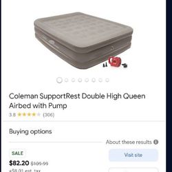 Coleman Double High Queen Air Bed