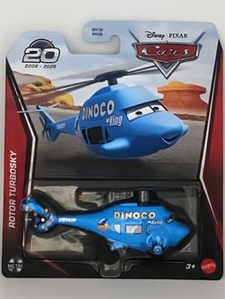 Mattel Disney Pixar Cars Rotor Turbosky Dinoco The King Helicopter New Sealed