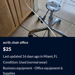 acrilic chair