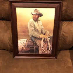 verne tossey 1978 Western Art Framed 