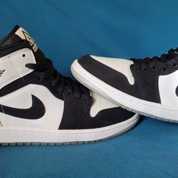 Black And White Jordan 1s