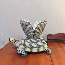 Vintage Porcelain Turtle 12”H