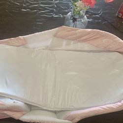 Folding Baby Bassinet, Only $3 - Pink, Washable Cover 