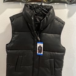 *New* Andrew Marc Women’s Faux Leather Puffer Vest