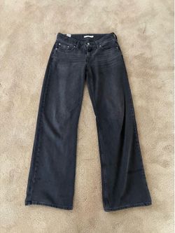 Levi’s Super Low Black baggy jeans