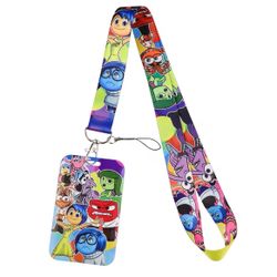 Disney - Inside Out - Card Key Badge Lanyard Keychain Cardholder USB Holder