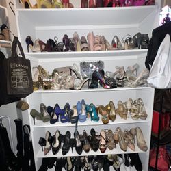 Lot Of 20 Pairs Of Shoes All Different Colors And Styles For One Low Price 