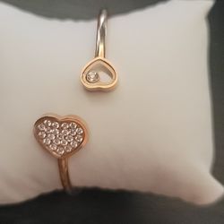 Heart Bangle Bracelet