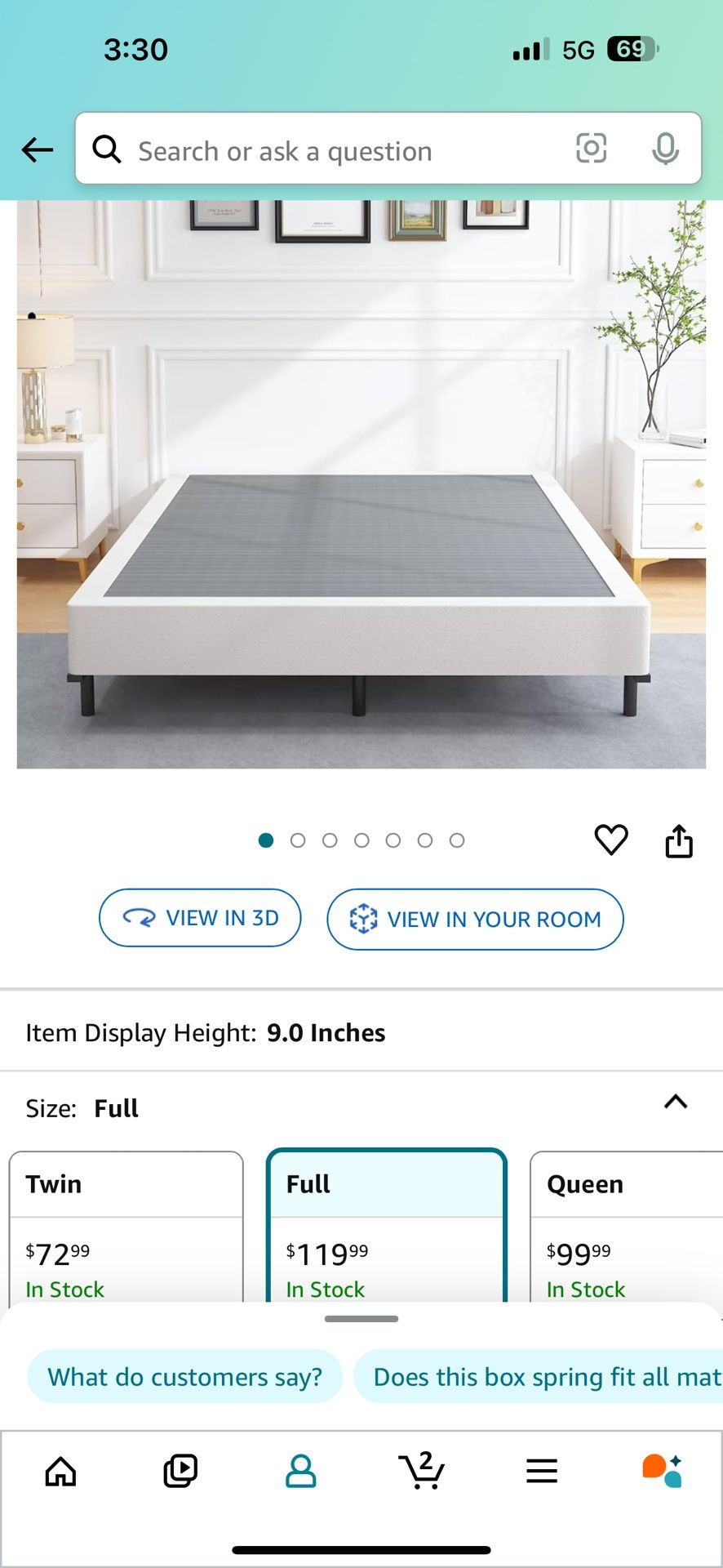Full Sized Mattress + Boxspring