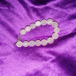 Rose Quartz 8 Inch Bracelet