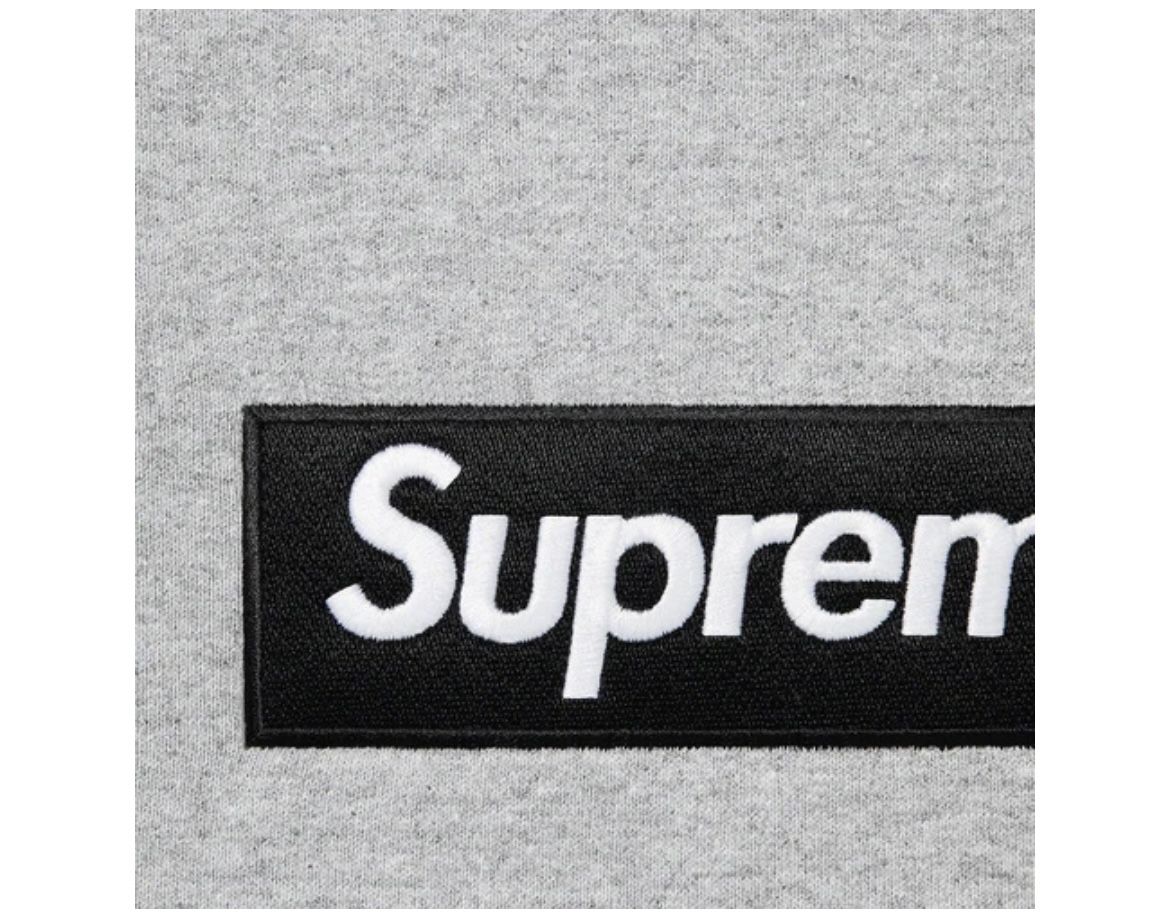 Supreme Box Logo Crewneck Heather Grey size Large confirmed Order