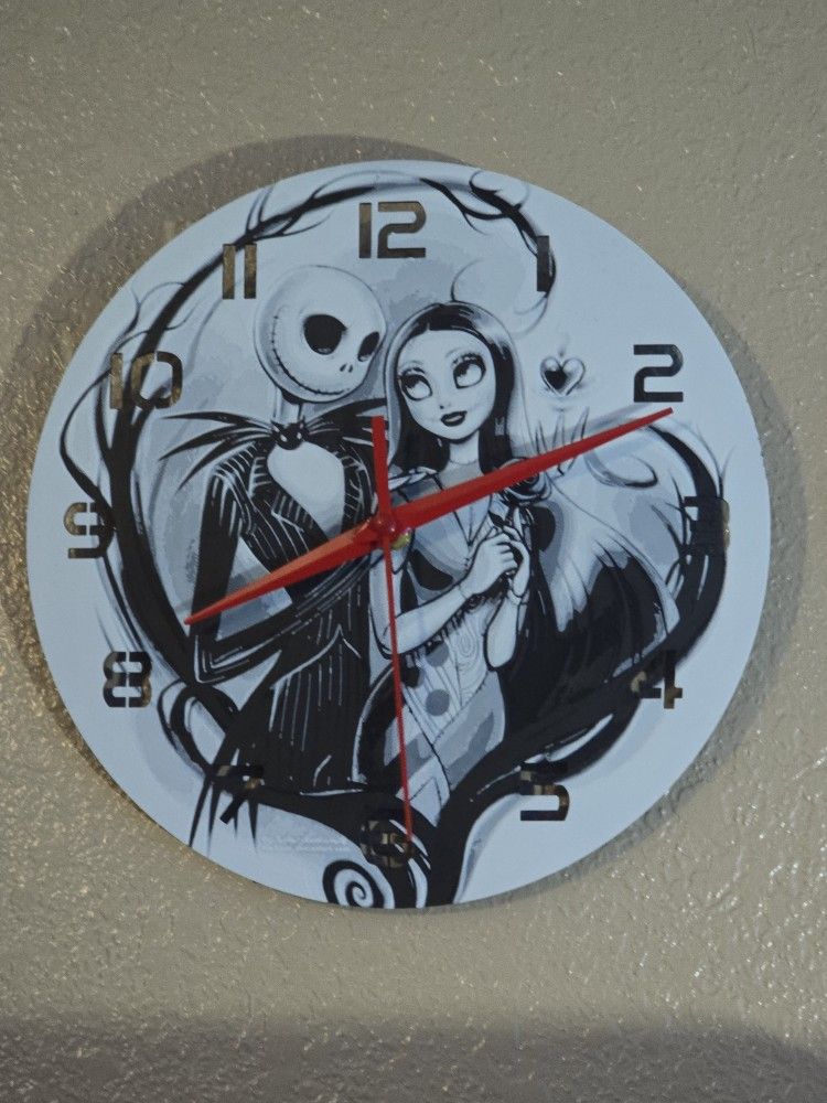 Halloween Jack Skellington Clock