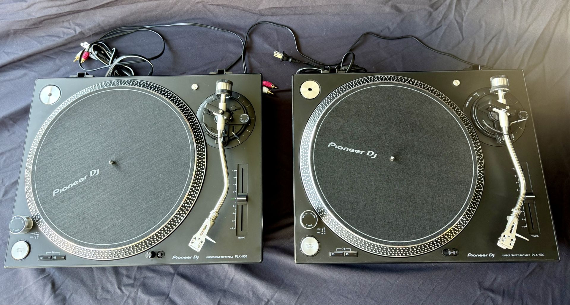 (2x) TWO Pioneer DJ PLX-500 Direct Drive Turntable (Pair) Like New w/Boxes $600 Cash FIRM