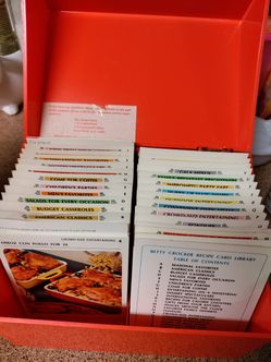 Betty Crocker Recipe Card Library Set 1970