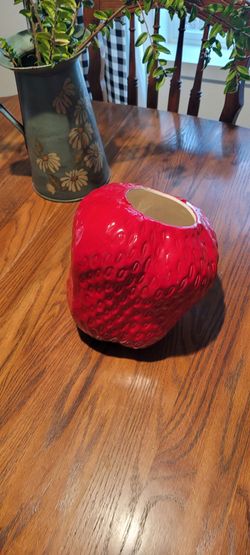 Beautiful extra large strawberry planter / vase