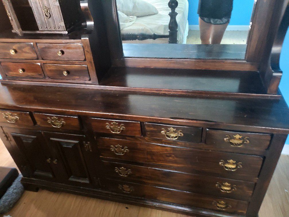 large solid wood dresser