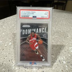Kawhi Leonard - 2019 Panini Prizm - #16 Dominance - PSA 9