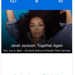 Janet Jackson Concert Tickets 