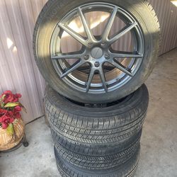Rims And Tires-215 -55 -17