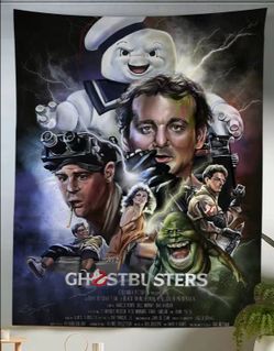 Classic Ghostbusters Iconic Film Art For Film Enthusiasts Wall Tapestry 20"× 28"