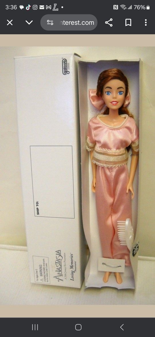 Disney 1997 Anastasia Doll